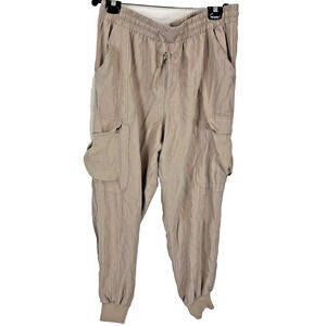 INC International Concepts Womens XL Brown Cargo Pockets Cuffed Hem Jogger Pant